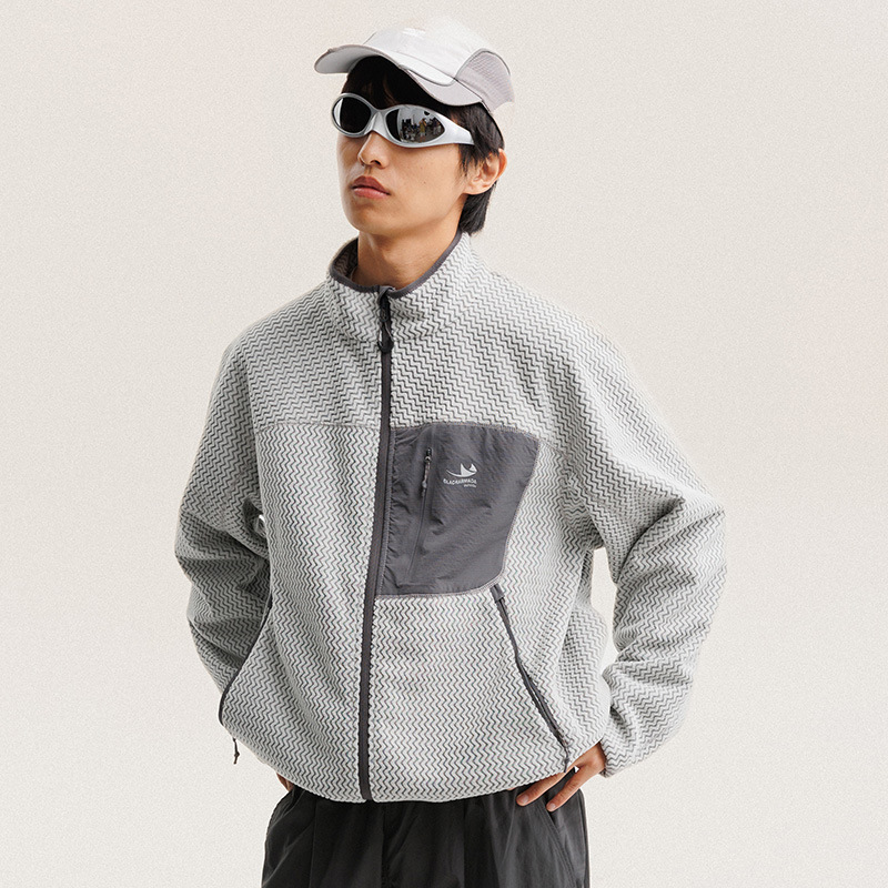 Outdoor Sport Jacket - 가을 겨울 폴라 플리스 물결 모양