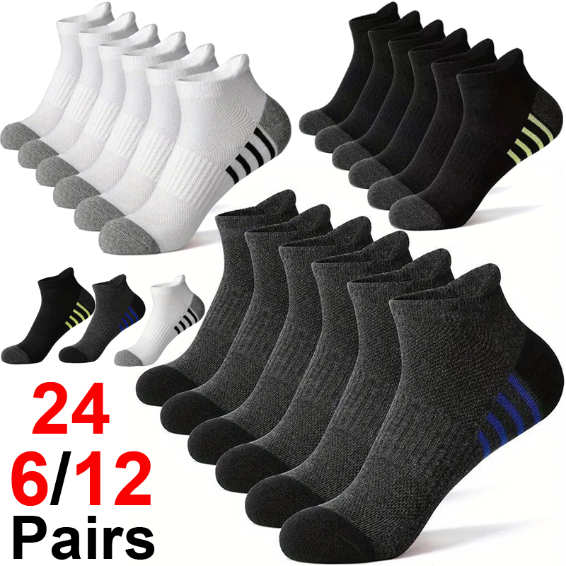 Outdoor Sport Hose - 12/24 쌍 남성용 스포츠 양말 통기성