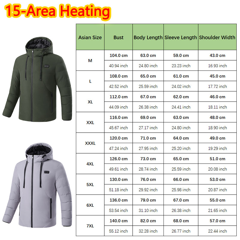 15구역 발열 겨울 후드 재킷 남성용 따뜻한 발열 재킷 - Outdoor Sport Jacket 리뷰 및 가격