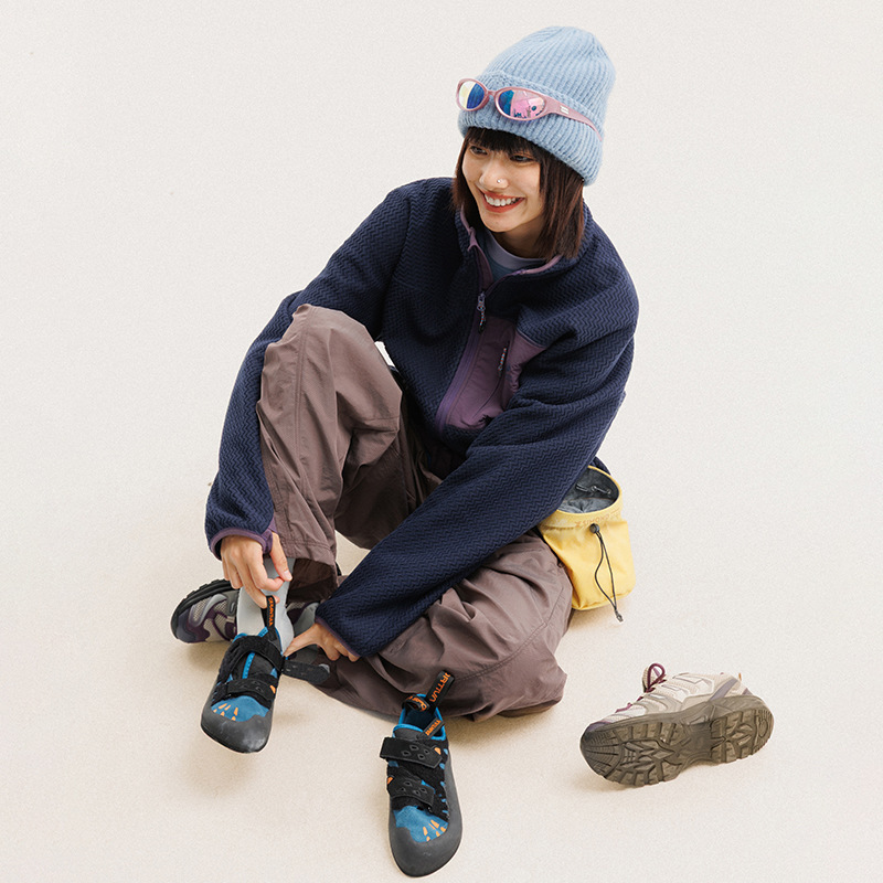 가을 겨울 폴라 플리스 물결 모양 줄무늬 재킷 남성 여 - Outdoor Sport Jacket 리뷰 및 가격