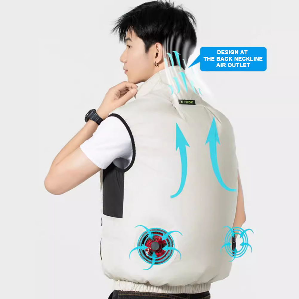 2025 쿨링 팬 조끼 에어컨 의류 아이스 팬 조끼 남 - Outdoor Sport Jacket Men 리뷰 및 가격