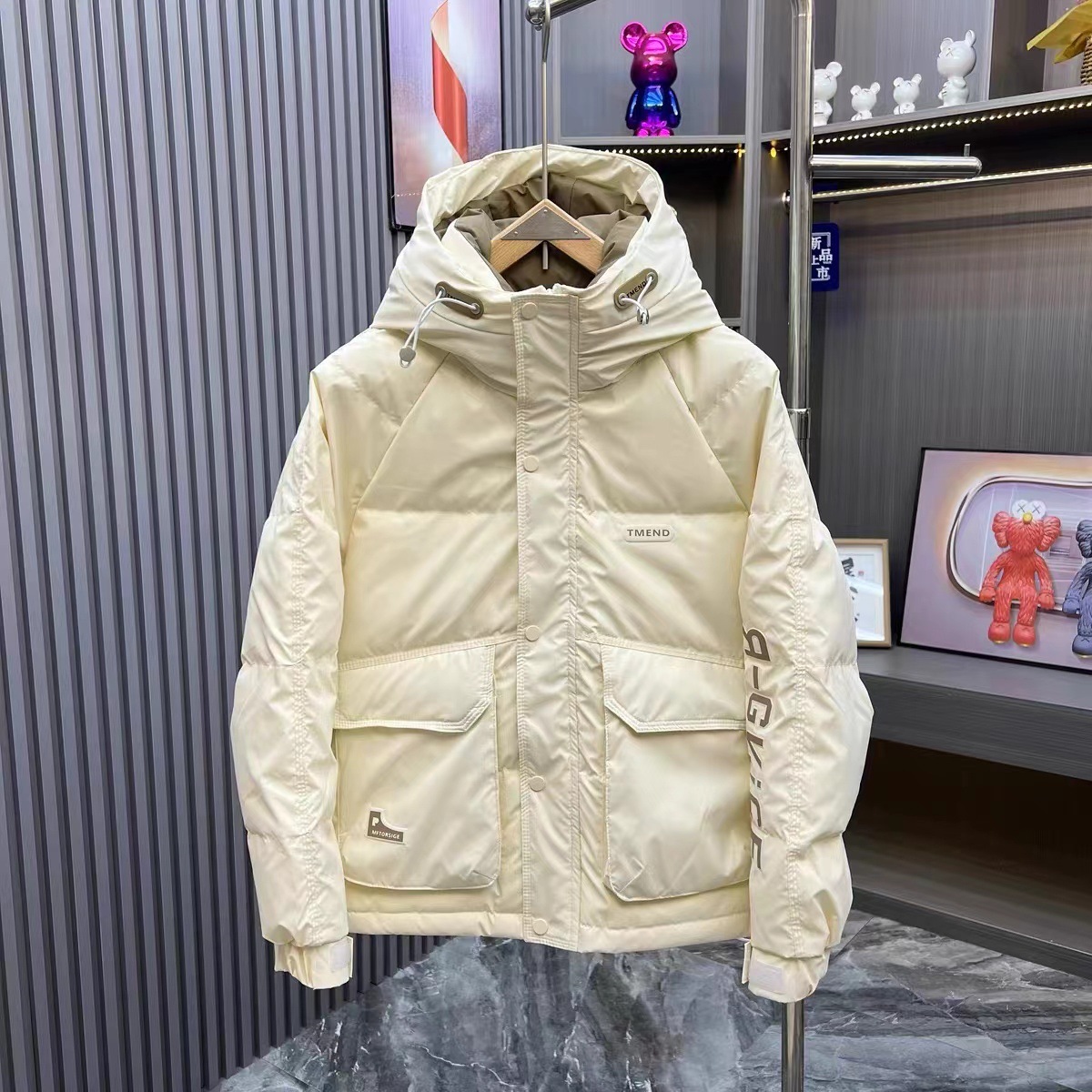 남성용 겨울 다운 재킷, 짧은 후드, 두껍고 따뜻한 야 - Outdoor Sport Jacket 리뷰 및 가격