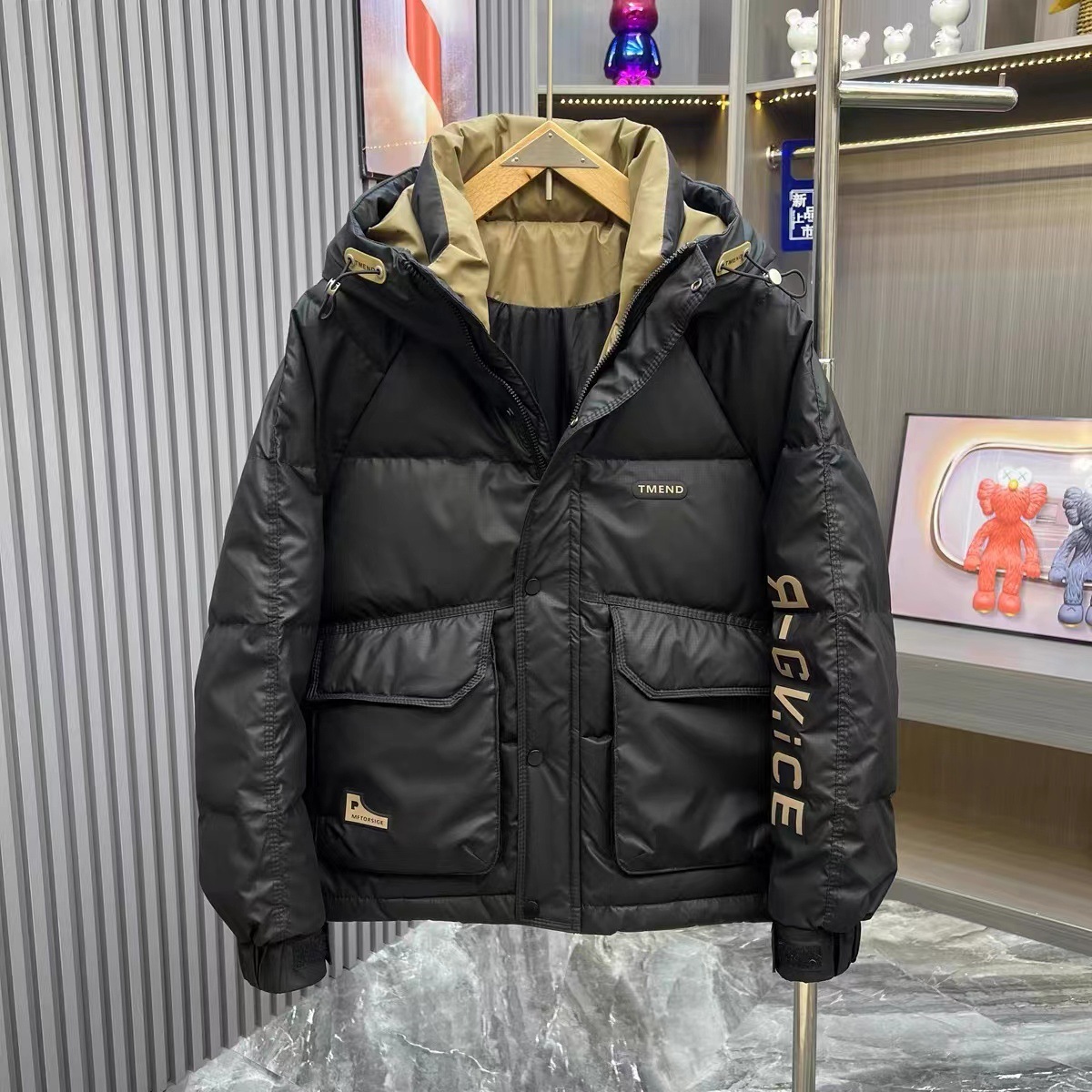남성용 겨울 다운 재킷, 짧은 후드, 두껍고 따뜻한 야 - Outdoor Sport Jacket 리뷰 및 가격