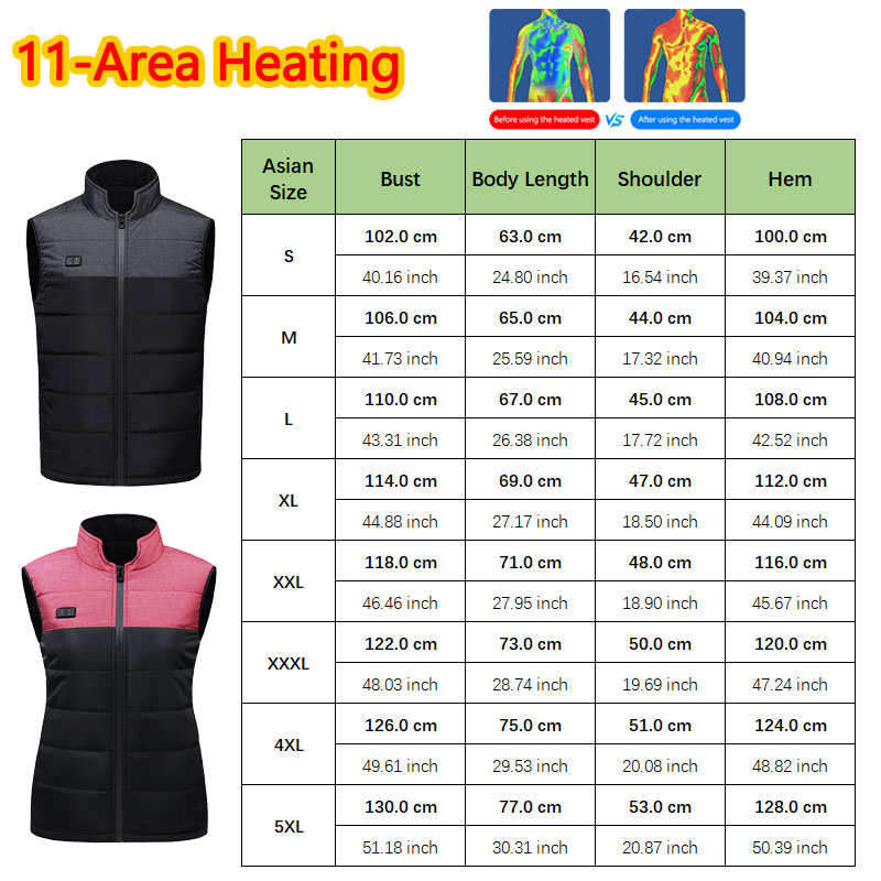 11구역 발열 스탠드 칼라 조끼 남성용 따뜻한 발열 조 - Outdoor Sport Area 리뷰 및 가격